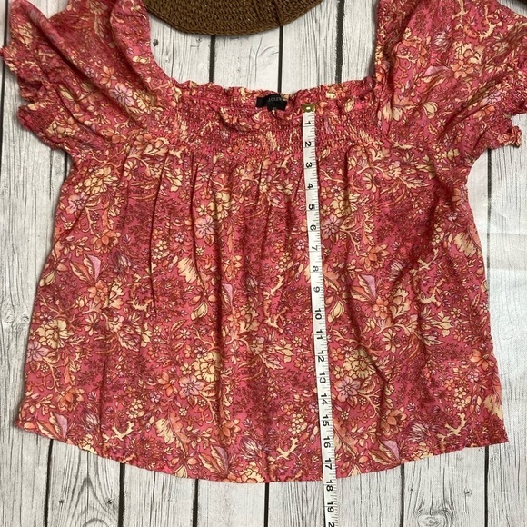 J. Crew Floral Voile Smocked Top - Picture 4 of 9